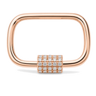 Carabiner Lock Diamond Charm Enhancer, side view
