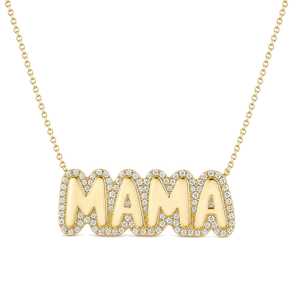 Cloud Mama Diamond Necklace, diamond, Izakov Fine Jewelry