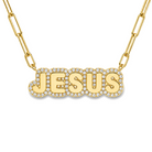 Personalized Diamond Cloud Nameplate Necklace