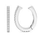 Micro Pave Diamond Ear Cuff, alternate angle