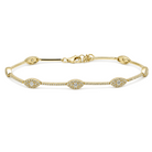 Micro Pave Diamond Eyes Tennis Bracelet