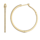 Inside-Out Diamond Hoop Earrings, diamond, Izakov Fine Jewelry