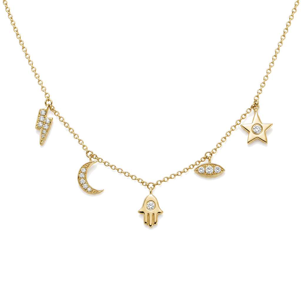 Petite Charms Diamond Necklace