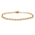 Square Links Diamond Bracelet