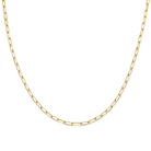 Diamond Cut Cable Link Chain Gold Necklace