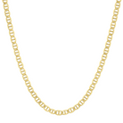 Flat Mariner Link Gold Necklace