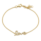 Love Script Diamond Bracelet, diamond, Izakov Fine Jewelry