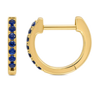 Pave Gemstone Huggies, view 7