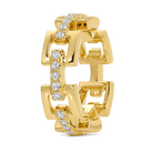 Square Links Diamond Rondelle, diamond, Izakov Fine Jewelry