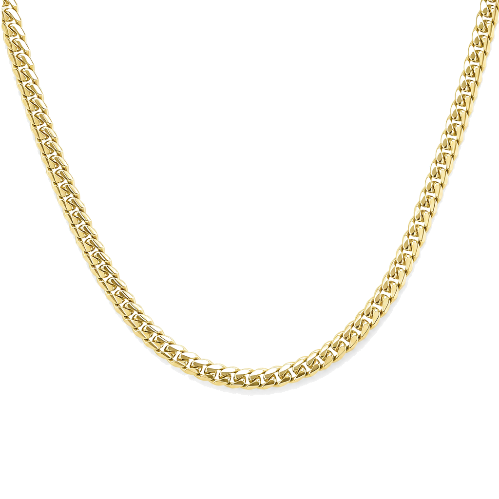 Miami Cuban Link Chain Gold Necklace