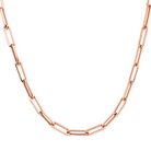 Paper Clip Link Gold Chain Necklace