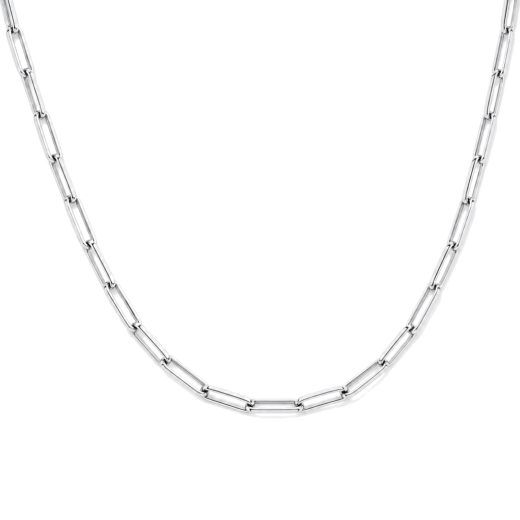 Paper Clip Link Gold Chain Necklace