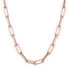 Paper Clip Link Gold Chain Necklace