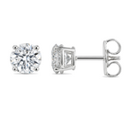 Classic Natural Round Diamond Stud Earrings, diamond, Izakov Fine Jewelry