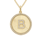 Radiating Diamond Initial Necklace, view 6