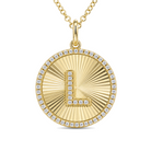 Radiating Diamond Initial Necklace, view 9