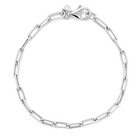Paper Clip Link Gold Chain Bracelet