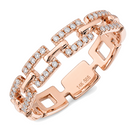 Diamond Pave Links Ring