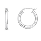 Tube Gold Hoop Earrings
