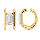 Emerald Cut Lab Diamond Ear Cuff