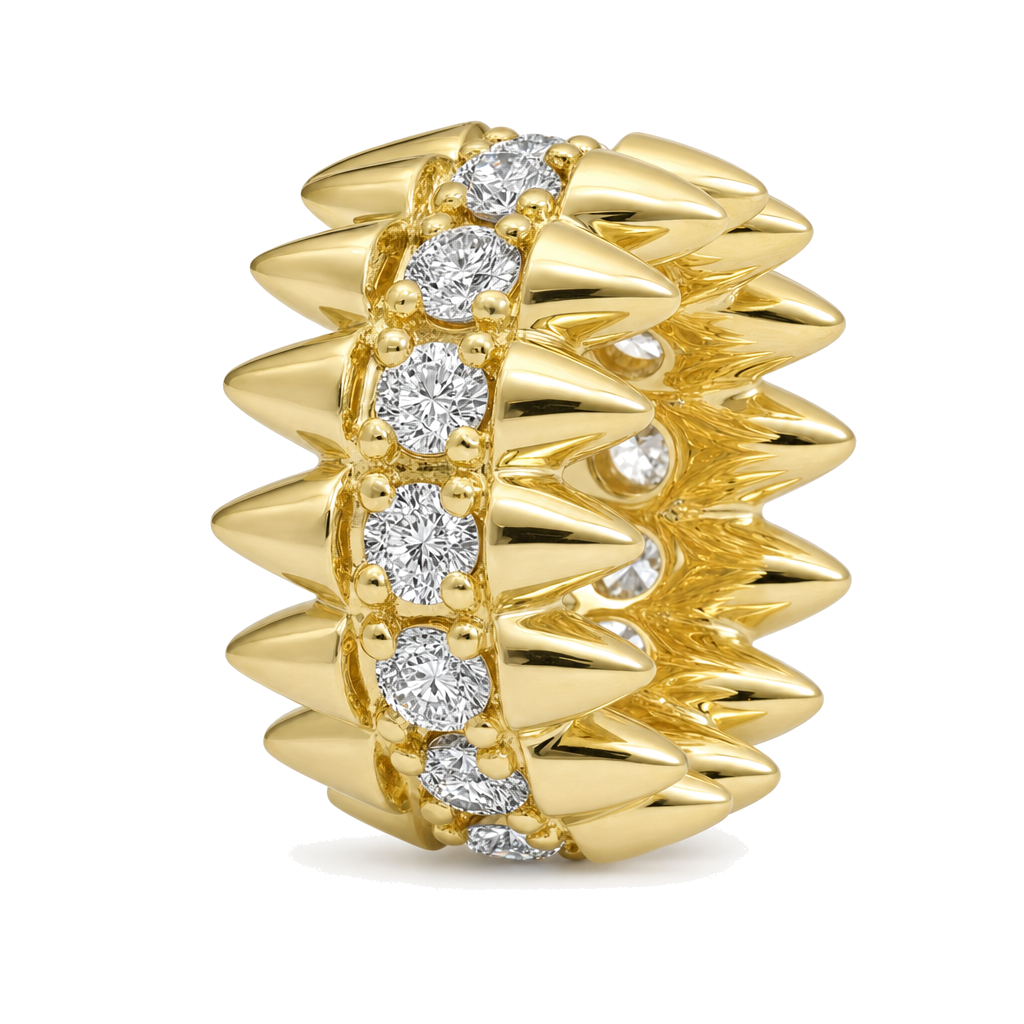 Large Spike Diamond Rondelle