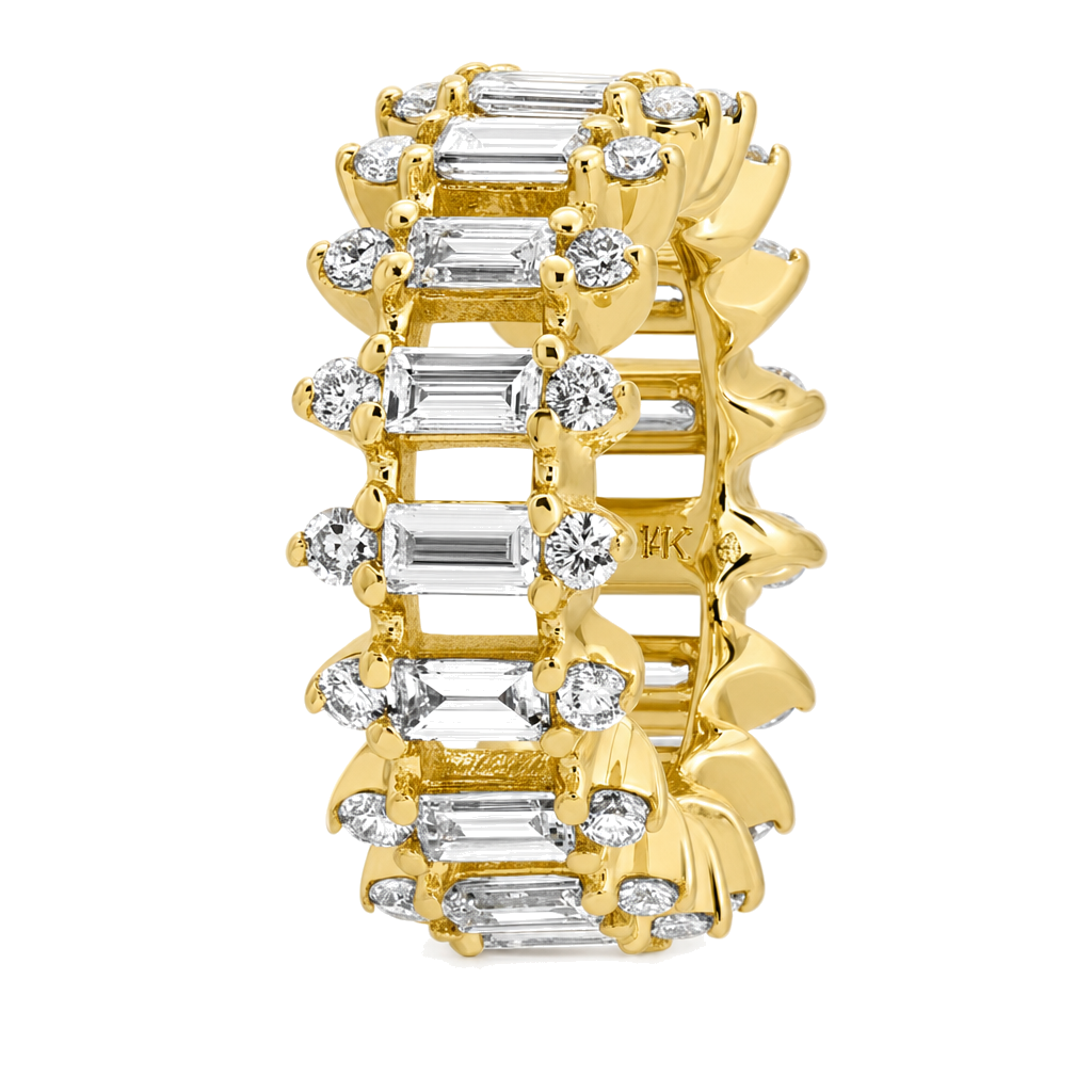 Spike Baguette Diamond Rondelle