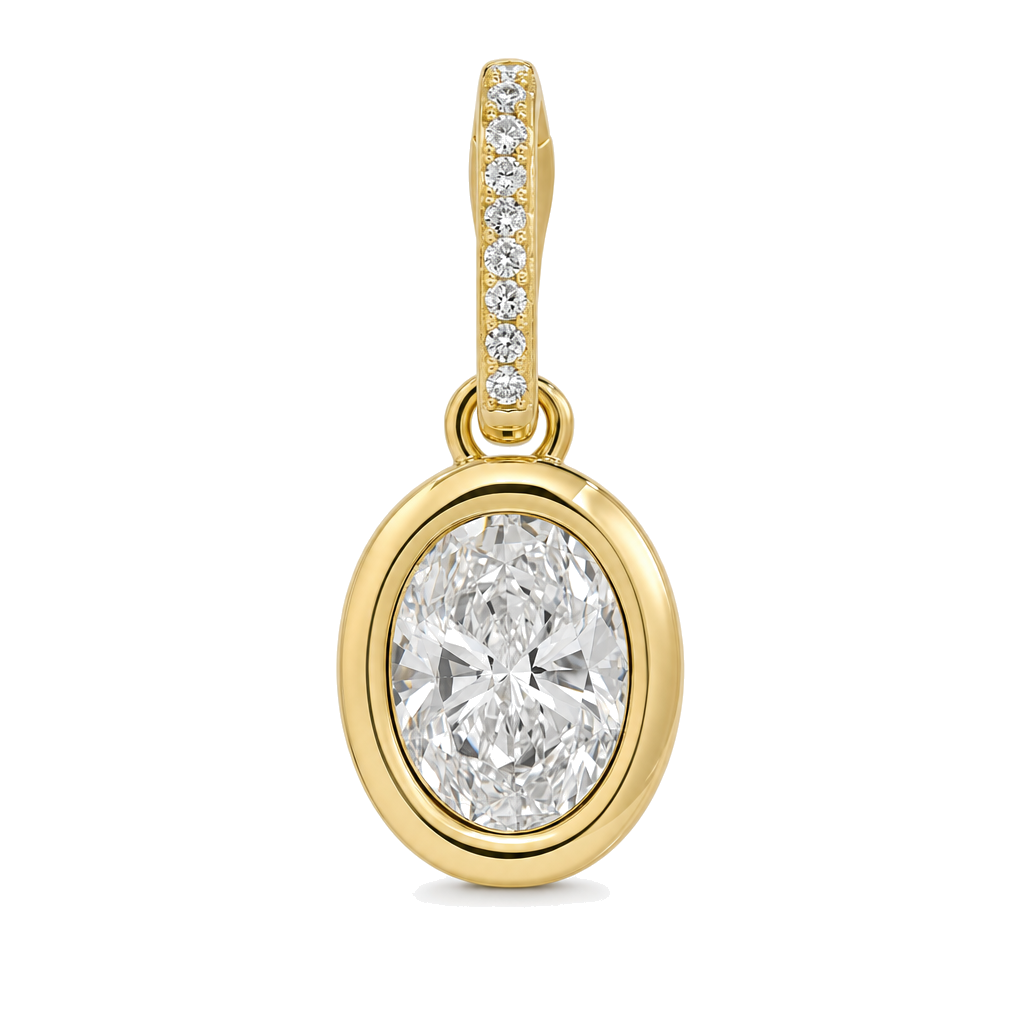Bezel Lab Diamond Pendant