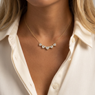 Heart Lab Diamond Necklace — model shot