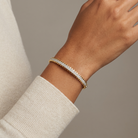 Soleil Diamond Bangle — model shot