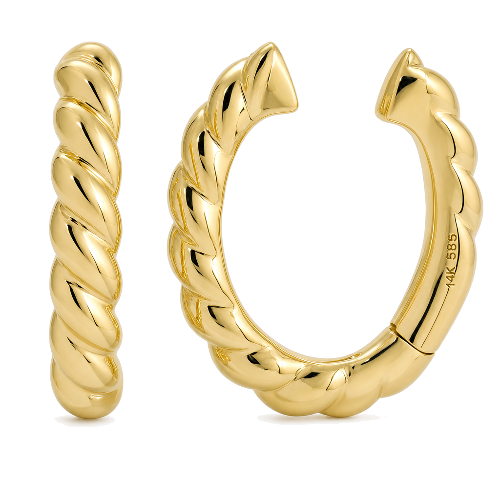 Twist Gold Ear Cuff