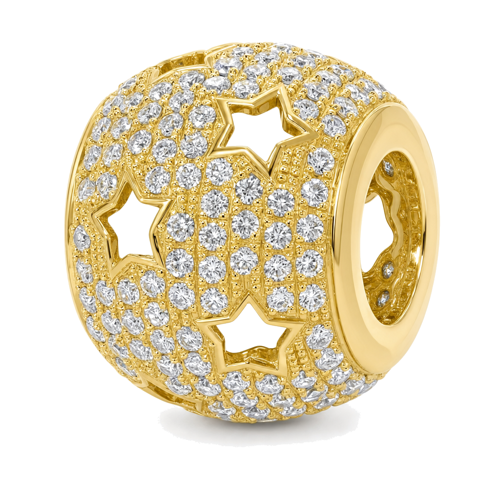 Stars Multi Row Diamond Rondelle