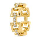 Square Links Diamond Rondelle
