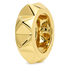 Round Pyramid Gold Rondelle