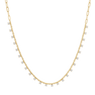 Bar Diamond Drop Station Necklace