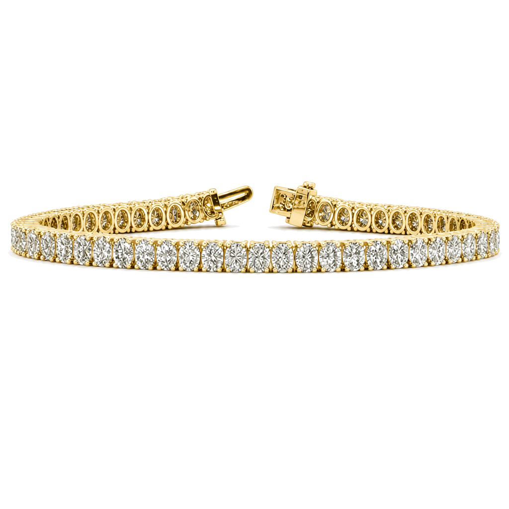 Lab-Grown Oval Diamond Tennis Bracelet