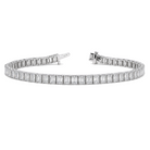 Lab-Grown Emerald Cut Diamond Tennis Bracelet