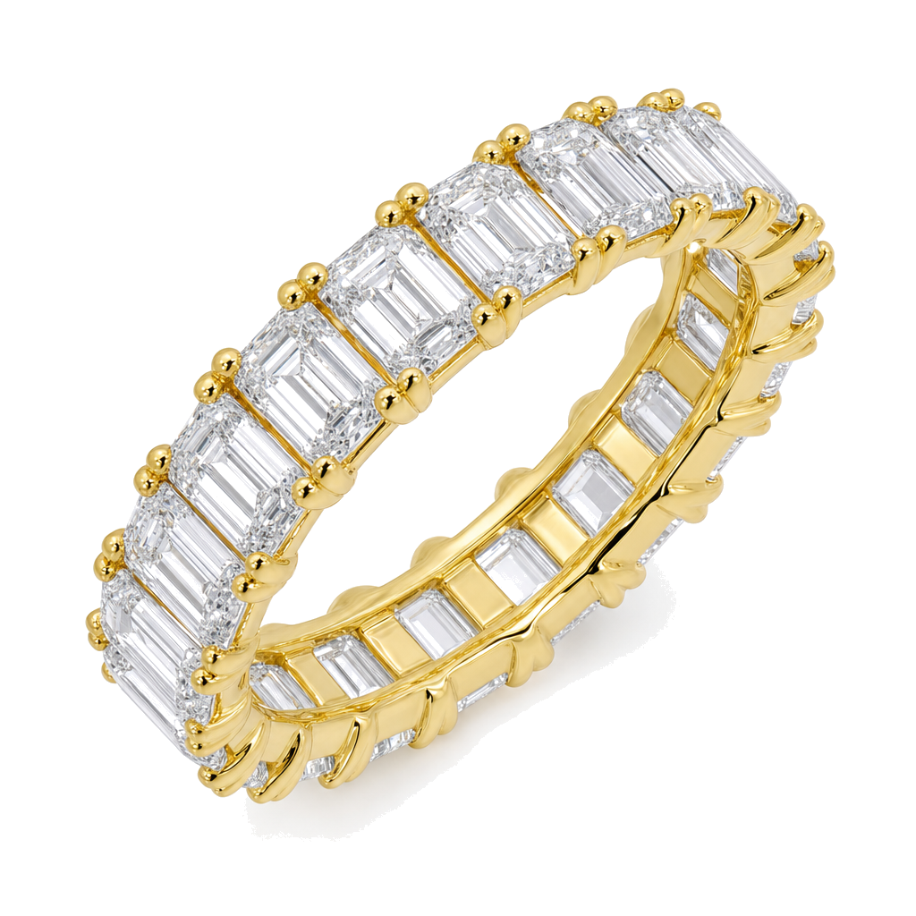 Emerald Cut Lab Diamond Eternity Ring