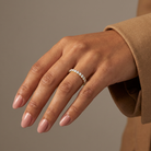 Classic Pave Lab Diamond Ring — model shot
