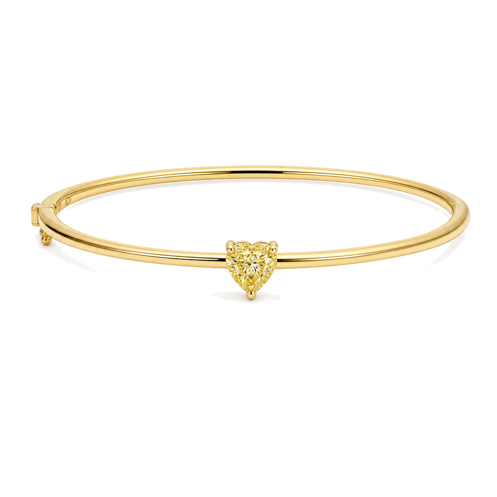 Saffron Diamond Bangle