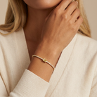 Tuscany Diamond Bangle — model shot