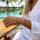 Vega Diamond Bangle — model shot