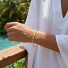 Delos Diamond Bangle — model shot