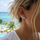 Clio Diamond Earrings — model shot