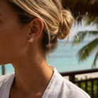 Andromeda Diamond Earrings — model shot