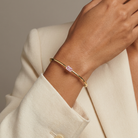 Blush Diamond Bangle — model shot