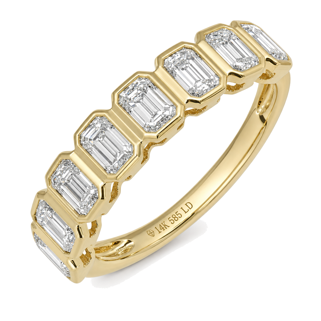 Emerald Cut Lab Diamond Ring