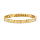 Fluted Multi-Shape Diamond Bangle