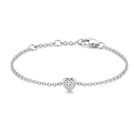 Bezel Heart Diamond Bracelet