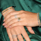 18K Gold 3.06CTW Fancy Yellow Cushion Diamond Halo Engagement Ring White Gold Rings by Izakov Diamonds + Fine Jewelry | Izakov