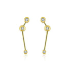 Elegant gold earrings with sparkling diamonds from our exclusive jewelry collection